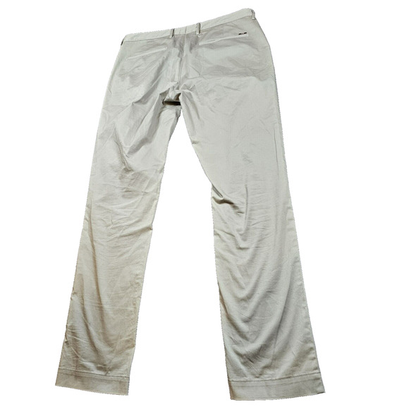 Hugo Boss Pants Men's Size 33 x 31 Khaki Finest talian Fabric Stretch Dress - Picture 2 of 7